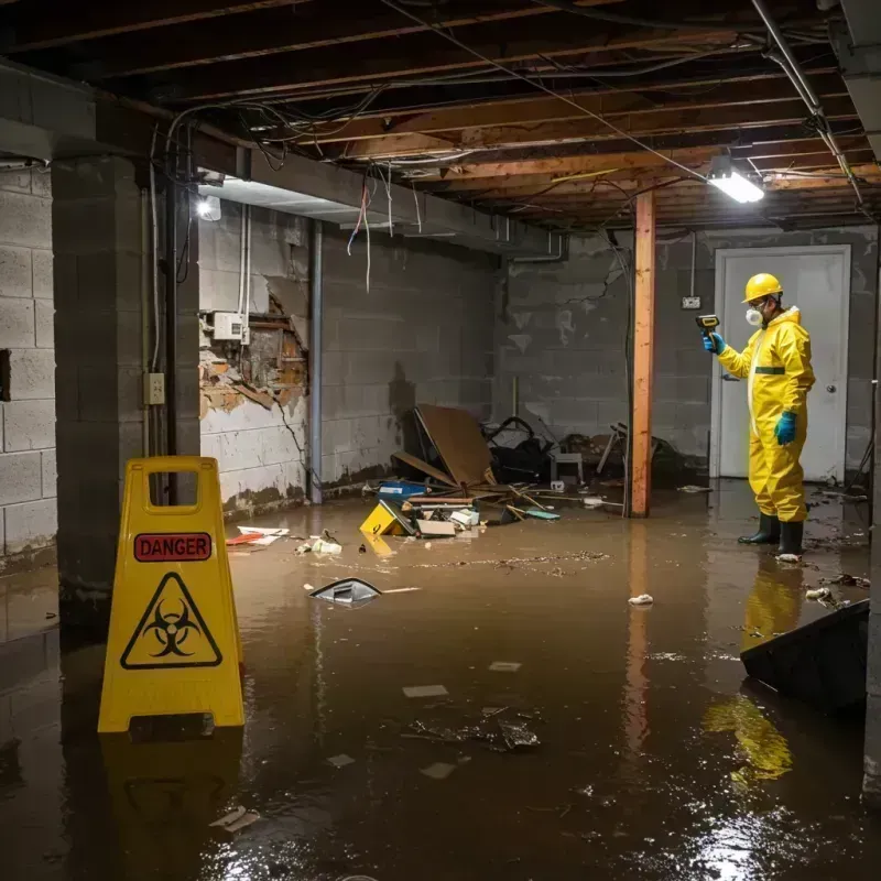 Flooded Basement Electrical Hazard in Gordon County, GA Property